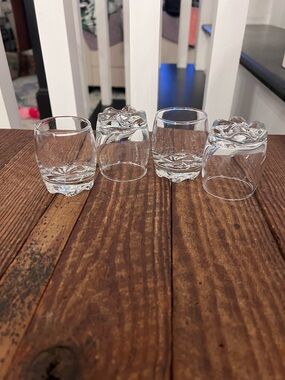 Clear Glass Shot Glasses - Set of 4